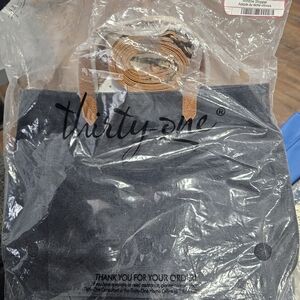 Thirty-One Black and Tan Bag